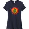 Scottsdale Arizona Cactus Mountains Retro Women's T-Shirt New Navy - US Custom Tees