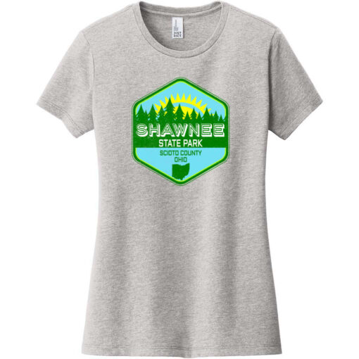 Shawnee State Park Ohio Vintage Women's T-Shirt Light Heather Gray - US Custom Tees