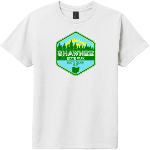 Shawnee State Park Ohio Vintage Youth T-Shirt White - US Custom Tees