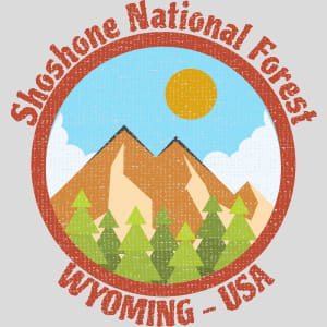 Shoshone National Forest Wyoming Design - US Custom Tees
