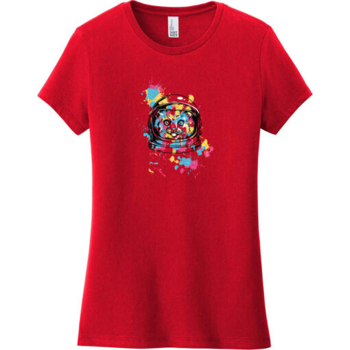 Space Cat Women's T-Shirt Classic Red - US Custom Tees