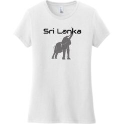 Sri Lanka Elephant Women's T-Shirt White - US Custom Tees
