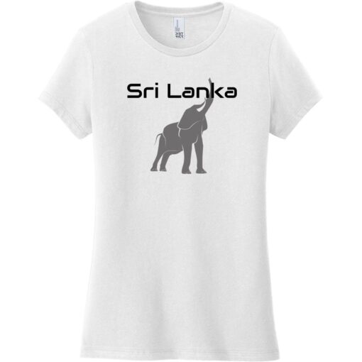 Sri Lanka Elephant Women's T-Shirt White - US Custom Tees
