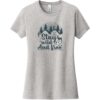 Stay Wild And Free Outdoors Women's T-Shirt Light Heather Gray - US Custom Tees