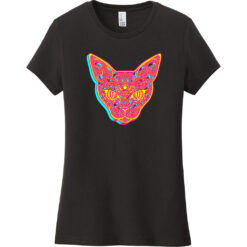 Sugar Cat Retro Women's T-Shirt Black - US Custom Tees