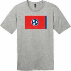 Tennessee State Flag Vintage T-Shirt Heathered Steel - US Custom Tees
