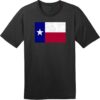 Texas Lone Star State Flag T-Shirt Jet Black - US Custom Tees