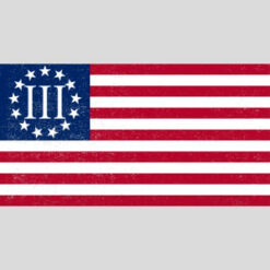 Three Percent Flag Vintage Design - US Custom Tees