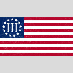 Three Percent Flag Vintage Design - US Custom Tees