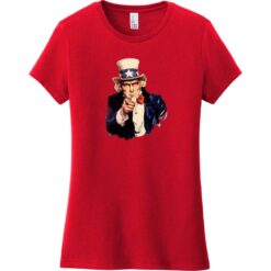 Uncle Sam Women's T-Shirt Classic Red - US Custom Tees