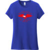 USA Eagle Land Of The Free Vintage Women's T-Shirt Deep Royal - US Custom Tees