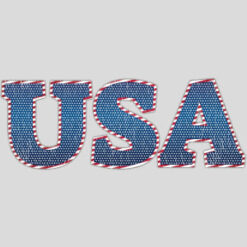 USA Stars And Stripes Lettering Design - US Custom Tees