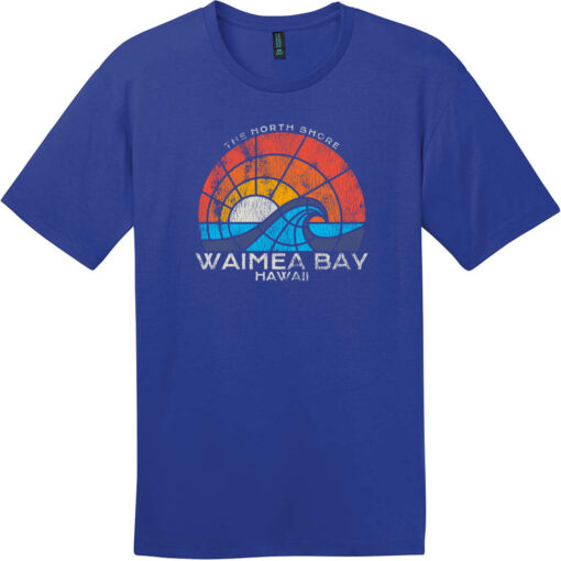 Waimea Bay North Shore Hawaii T-Shirt Deep Royal - US Custom Tees