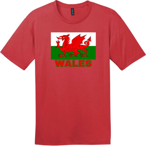 Wales Flag T-Shirt Classic Red - US Custom Tees