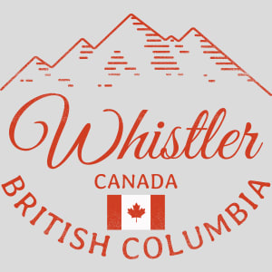 Whistler BC Canada Mountain Design - US Custom Tees