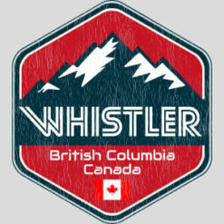 Whistler British Columbia Canada Design - US Custom Tees