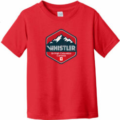 Whistler British Columbia Canada Toddler T-Shirt Red - US Custom Tees