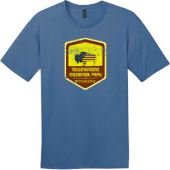 Yellowstone National Park Vintage T-Shirt Maritime Blue - US Custom Tees