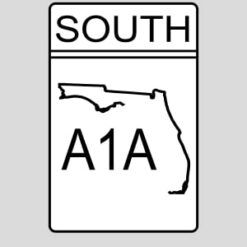 A1A South Road Sign Design - US Custom Tees