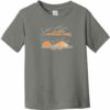 Acadia National Park Mountain To Sea Toddler T-Shirt Charcoal - US Custom Tees