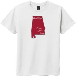 Alabama Home Sweet Home Youth T-Shirt White - US Custom Tees