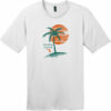 Amelia Island Palm Tree T-Shirt Bright White - US Custom Tees