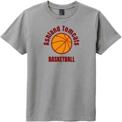 Ashland Tomcats Basketball Youth T-Shirt Gray Frost - US Custom Tees