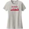 Atlanta City Skyline Retro Women's T-Shirt Light Heather Gray - US Custom Tees