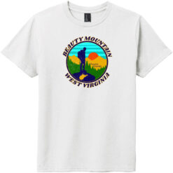 Beauty Mountain West Virginia Youth T-Shirt White - US Custom Tees