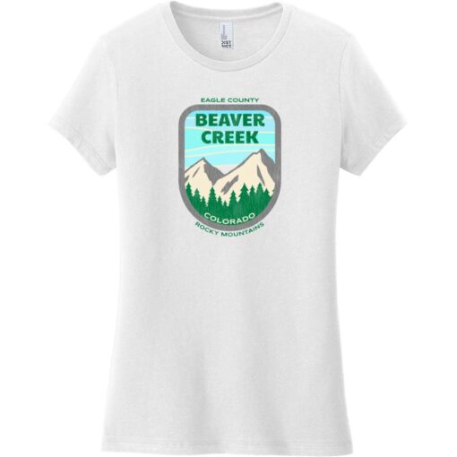 Beaver Creek Eagle County Women's T-Shirt White - US Custom Tees