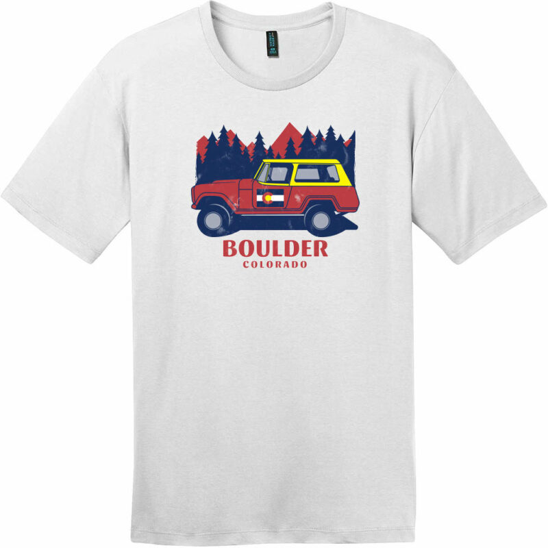 Boulder Colorado Vintage T-Shirt Bright White - US Custom Tees