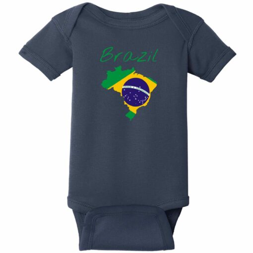 Brazil Country Flag Baby One Piece International TShirts