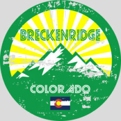 Breckenridge Colorado Mountain Flag Design - US Custom Tees