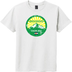Breckenridge Colorado Mountain Flag Youth T-Shirt White - US Custom Tees