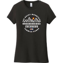 Breckenridge Tenmile Range Mountain Women's T-Shirt Black - US Custom Tees