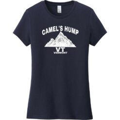 Camel's Hump Mountain Vermont Women's T-Shirt New Navy - US Custom Tees