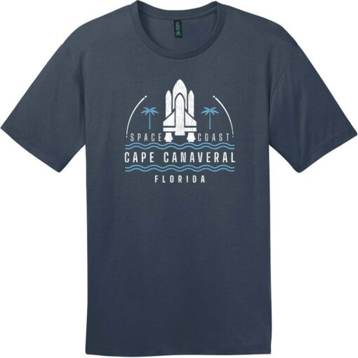 Cape Canaveral Space Coast Vintage T-Shirt New Navy - US Custom Tees