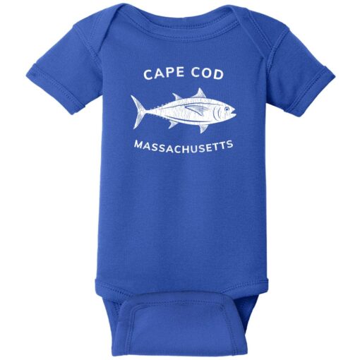 Cape Cod Massachusetts Tuna Baby One Piece Royal - US Custom Tees