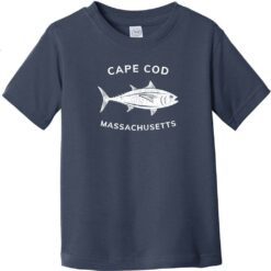 Cape Cod Massachusetts Tuna Toddler T-Shirt Navy Blue - US Custom Tees