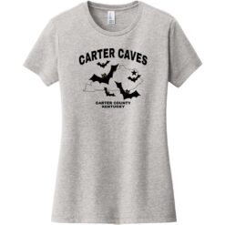 Carter Caves Kentucky Women's T-Shirt Light Heather Gray - US Custom Tees