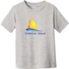 Catalina Island Sailboat Toddler T-Shirt Heather Gray - US Custom Tees