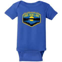 Cave Run Lake Kentucky Baby One Piece Royal - US Custom Tees