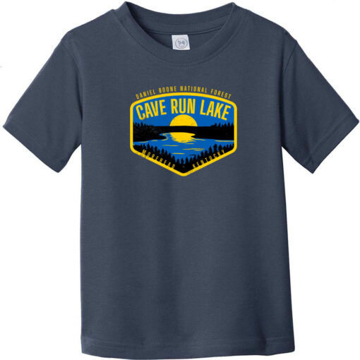 Cave Run Lake Kentucky Toddler T-Shirt Navy Blue - US Custom Tees