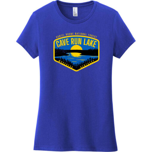 Cave Run Lake Kentucky Women's T-Shirt Deep Royal - US Custom Tees