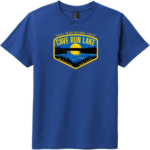 Cave Run Lake Kentucky Youth T-Shirt Deep Royal - US Custom Tees