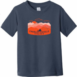 Charlottesville Virginia Outdoor Toddler T-Shirt Navy Blue - US Custom Tees