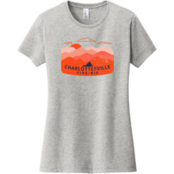 Charlottesville Virginia Outdoor Women's T-Shirt Light Heather Gray - US Custom Tees
