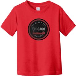 Chicago Illinois The Windy City Toddler T-Shirt Red - US Custom Tees