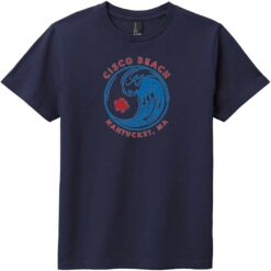 Cisco Beach Nantucket Surf Youth T-Shirt New Navy - US Custom Tees