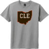 CLE Cleveland Ohio State Youth T-Shirt Gray Frost - US Custom Tees